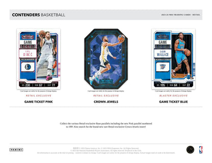 2023 - 24 Panini Contenders Basketball Blaster Box 746134157059 - King Card Canada