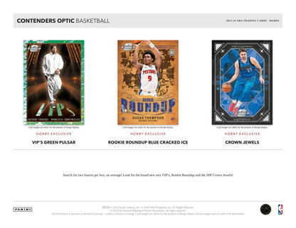 2023 - 24 Panini Contenders Optic Basketball Hobby Box 746134161889 at King Card Canada