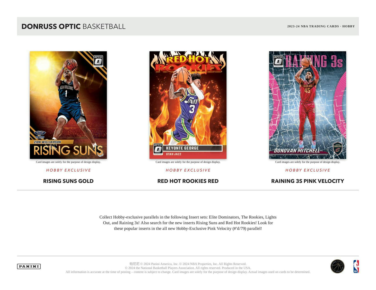 2023 - 24 Panini Donruss Optic Basketball Hobby Box 746134157448 - King Card Canada