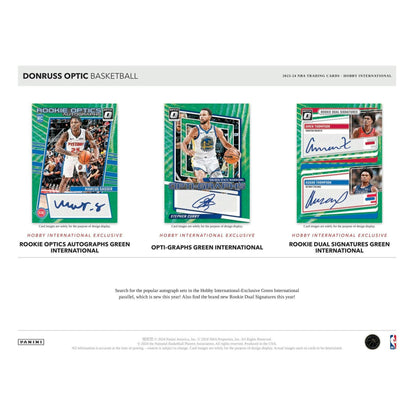 2023 - 24 Panini Donruss Optic Basketball International Hobby Box 746134157554 - King Card Canada