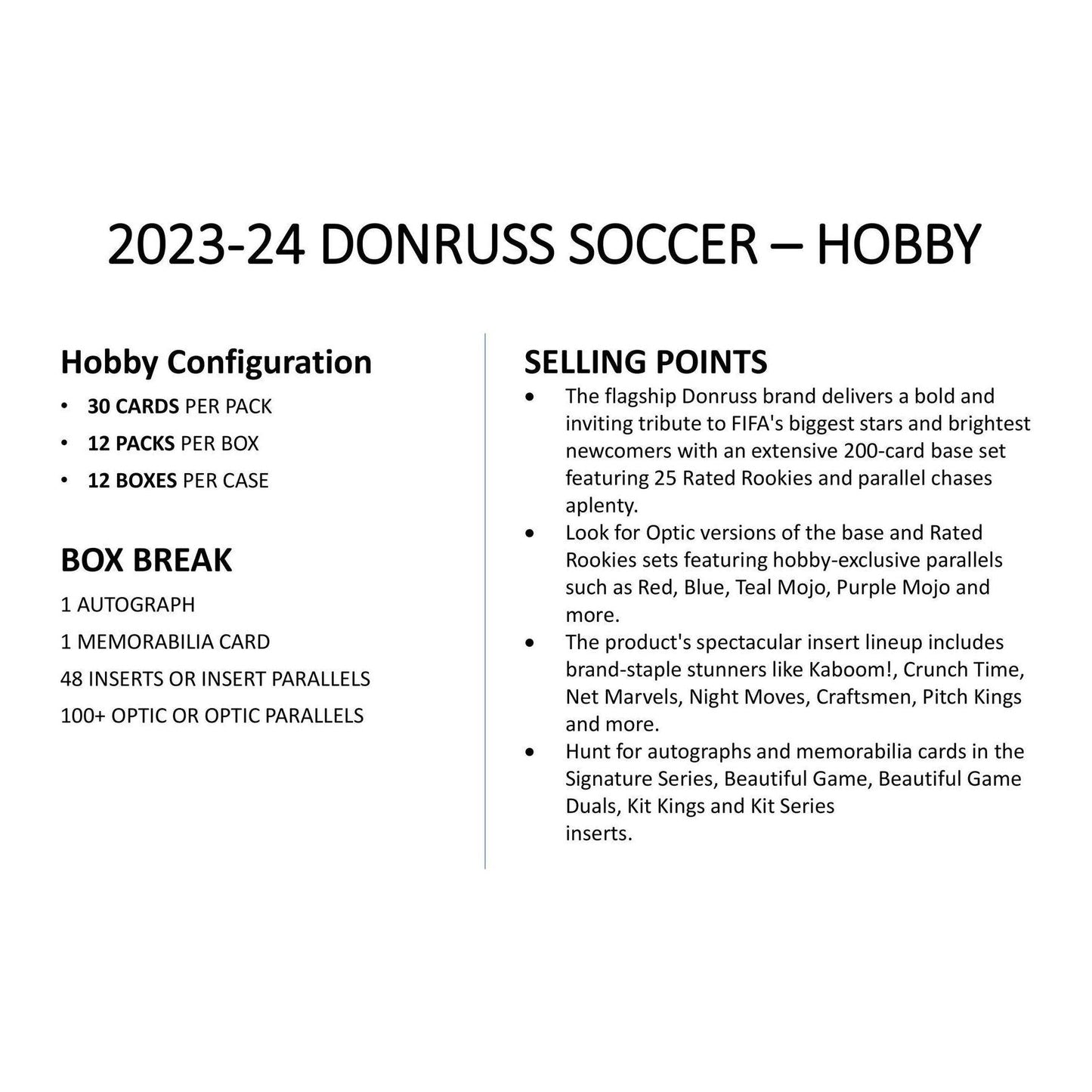 2023-24 Panini Donruss Soccer Hobby Box 746134153242 - King Card Canada