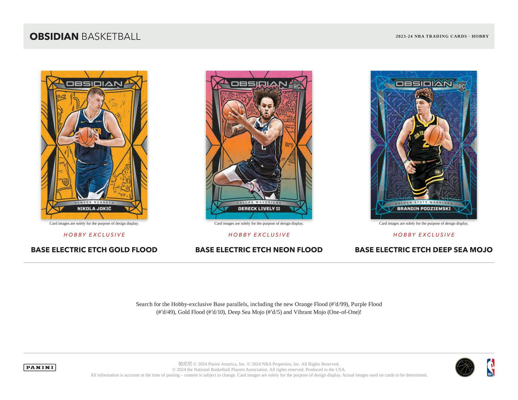2023-24 Panini Obsidian Basketball Hobby Box 746134158315 - King Card Canada