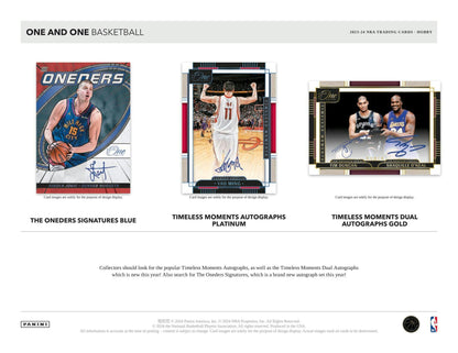 2023 - 24 Panini One and One Basketball Hobby Box 746134158421 at King Card Canada