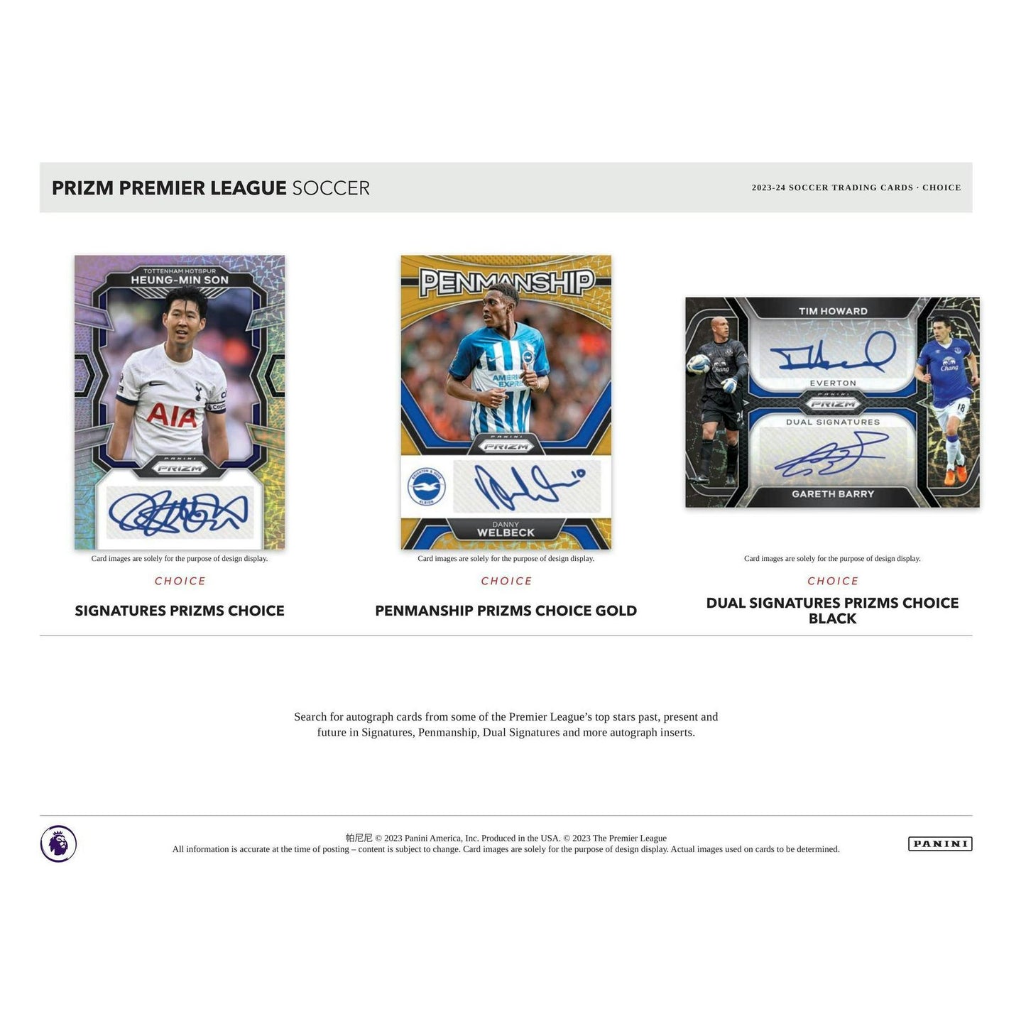 2023-24 Panini Prizm EPL English Premier League Soccer Choice 746134152689 - King Card Canada