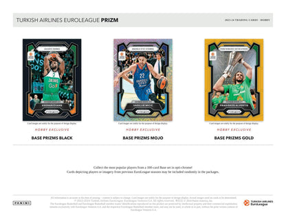 2023 - 24 Panini Prizm Turkish Airlines EuroLeague Basketball Hobby Box 746134170621 - King Card Canada