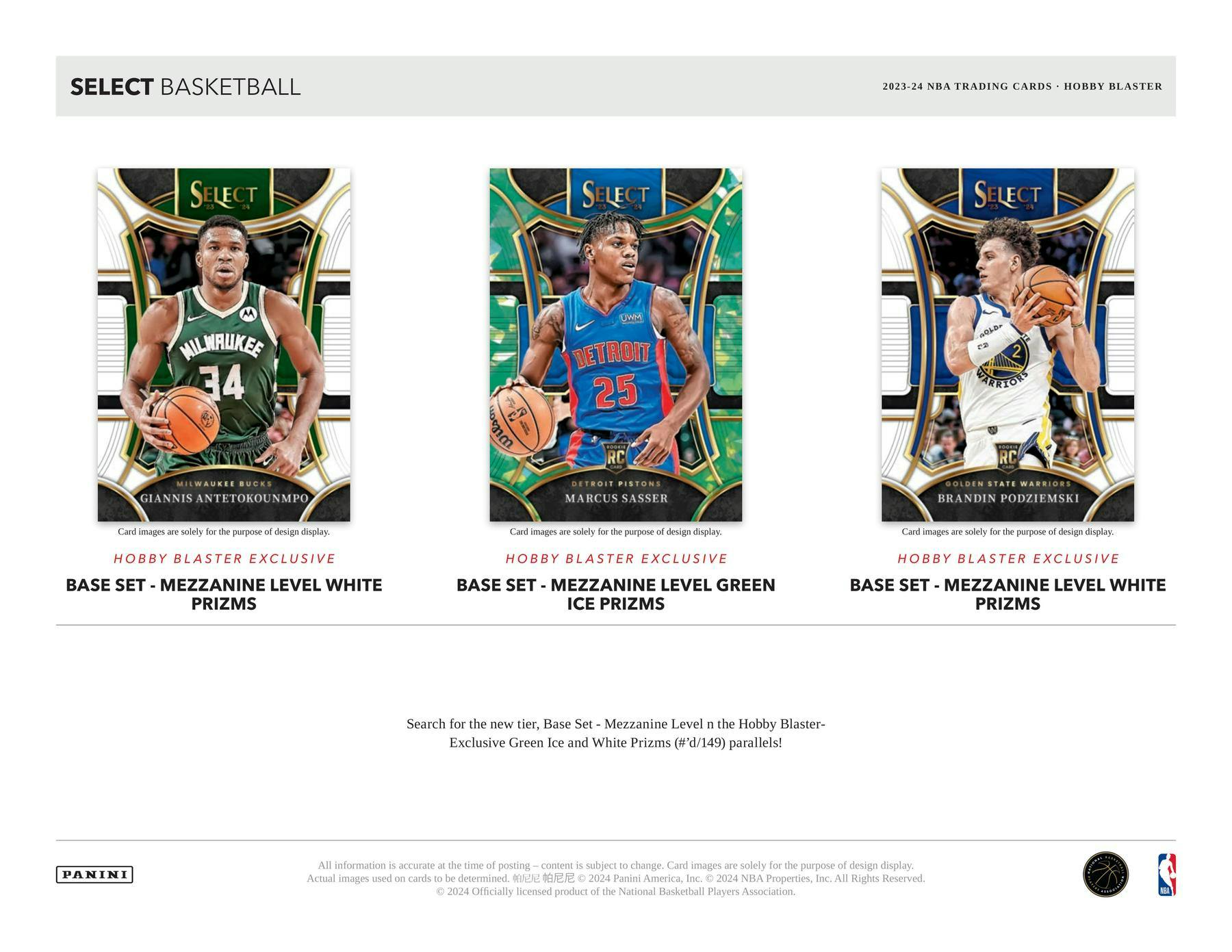 2023 - 24 Panini Select Basketball Hobby Blaster Box 746134158193 - King Card Canada