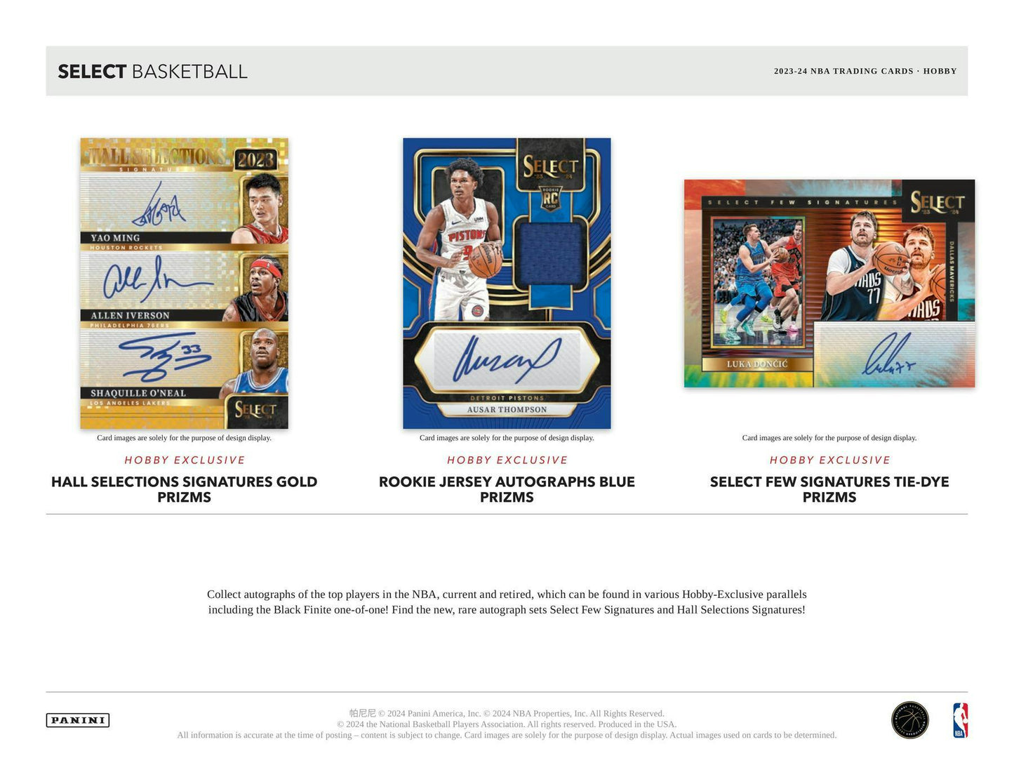 2023-24 Panini Select Basketball Hobby Box 746134157936 - King Card Canada