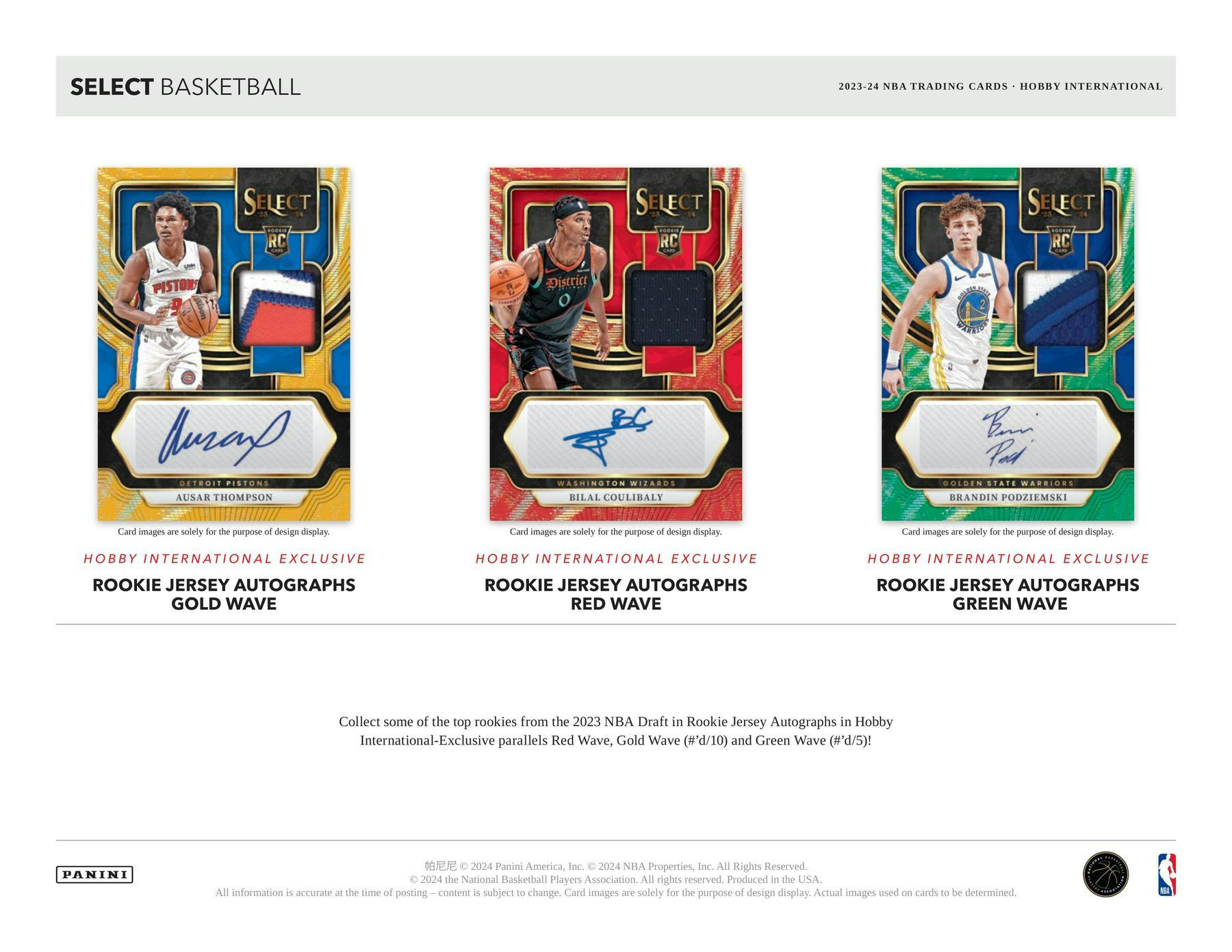 2023 - 24 Panini Select Basketball International Hobby Box 746134158018 at King Card Canada