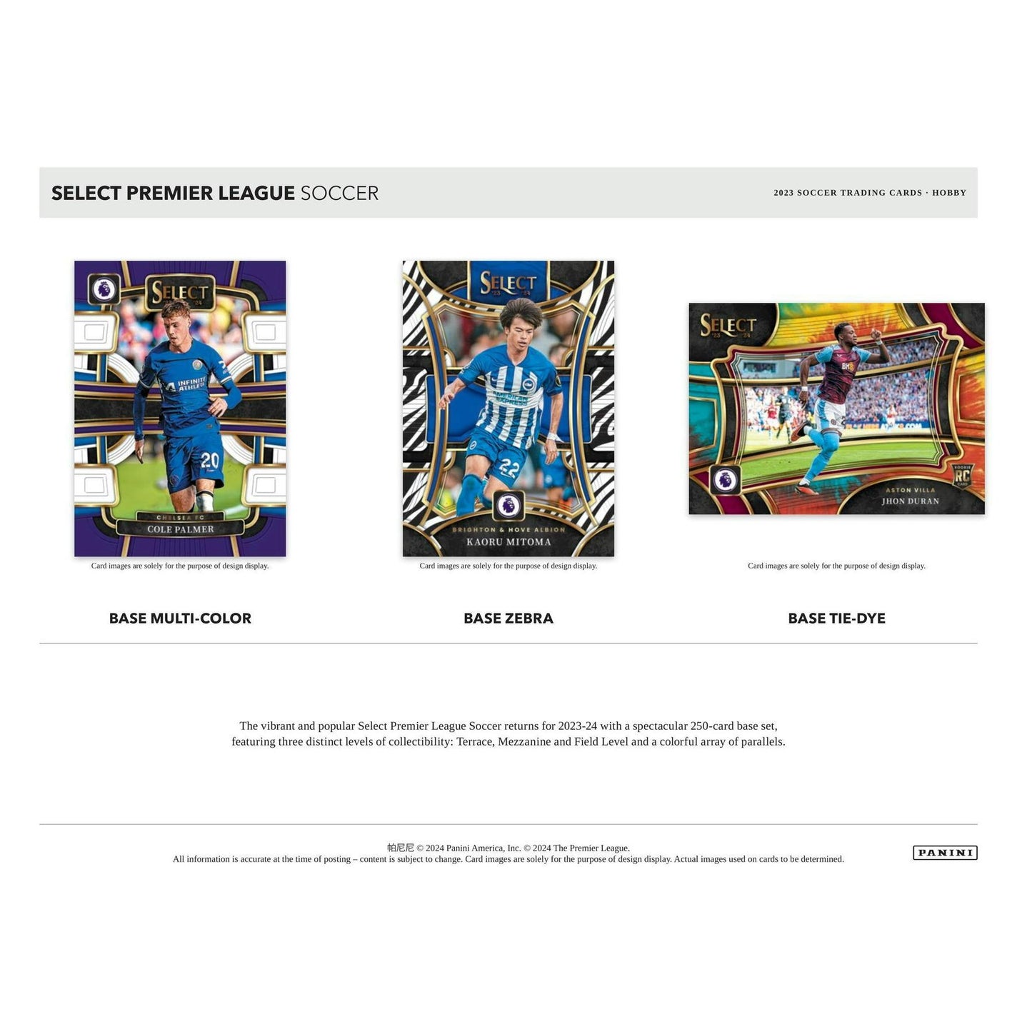 2023 - 24 Panini Select EPL English Premier League Soccer Hobby Box 746134162251 - King Card Canada