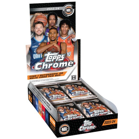 2023 - 24 Topps Chrome NBL Basketball Hobby Box 887521127689 at King Card Canada