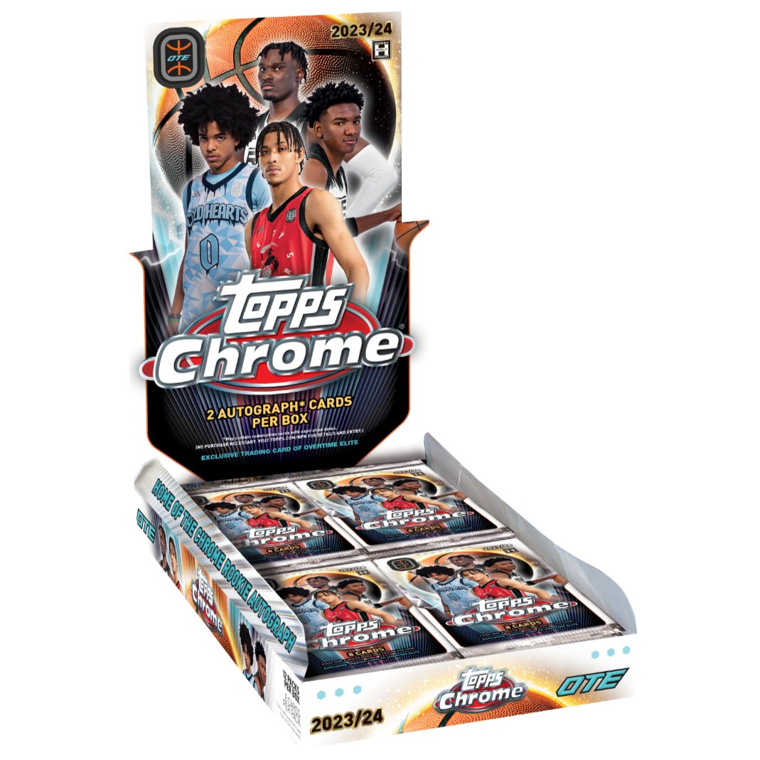 2023 - 24 Topps Chrome Overtime Elite Basketball Hobby Box 887521127849 - King Card Canada