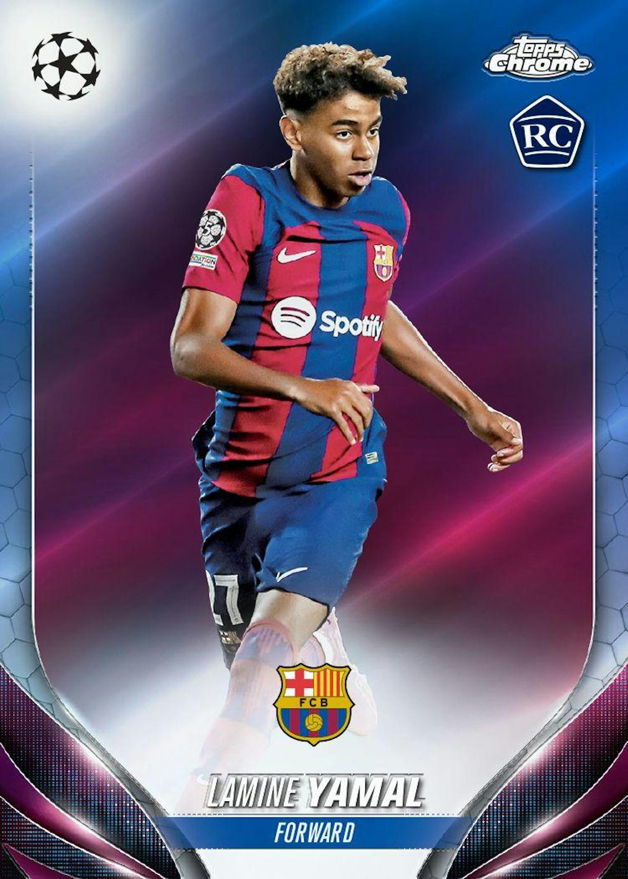 2023 - 24 Topps Chrome UEFA Club Competitions Soccer Blaster Value Box 887521126453 - King Card Canada