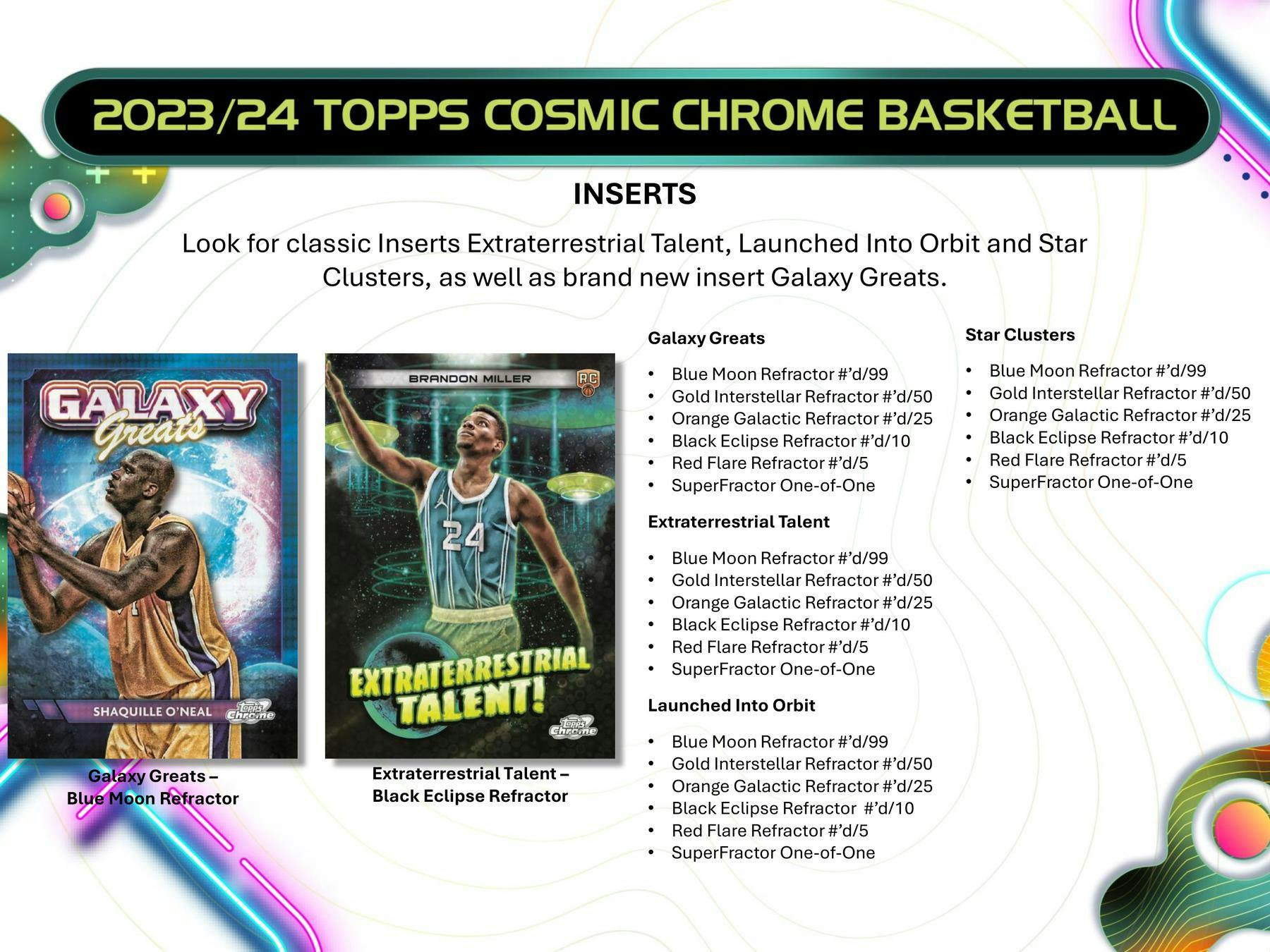 2023 - 24 Topps Cosmic Chrome Basketball Hobby Box 887521127573 at King Card Canada