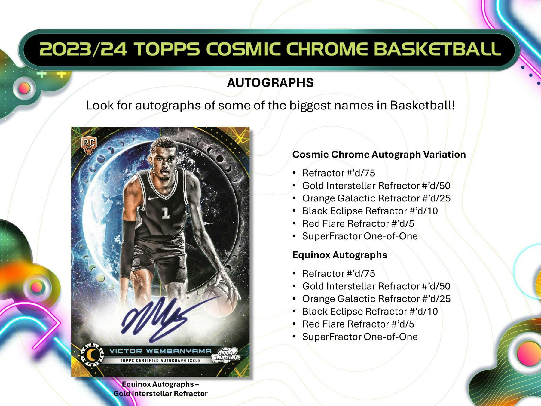 2023 - 24 Topps Cosmic Chrome Basketball Hobby Box 887521127573 at King Card Canada