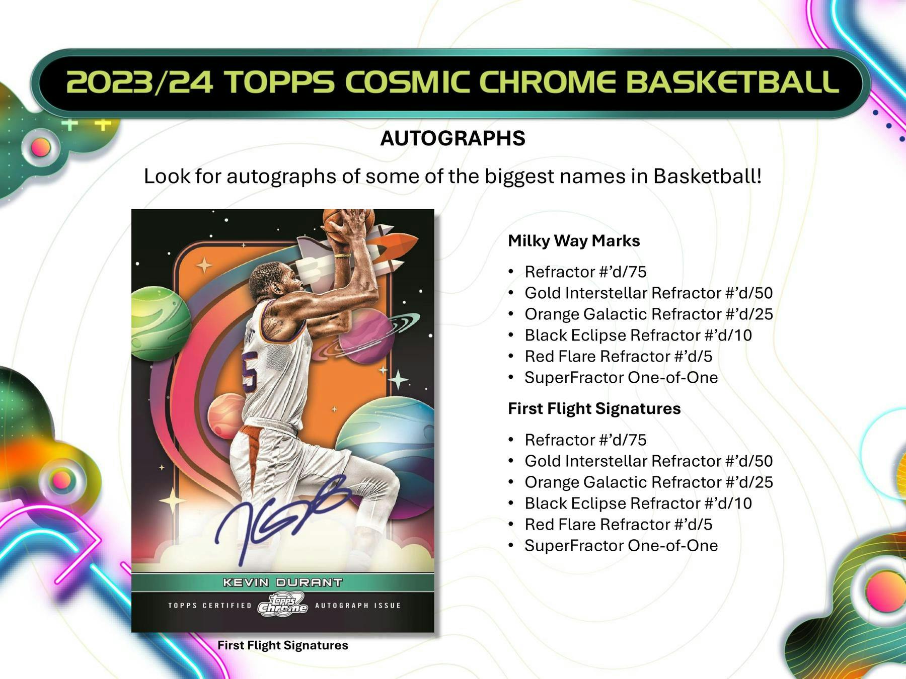 2023 - 24 Topps Cosmic Chrome Basketball Hobby Box 887521127573 at King Card Canada