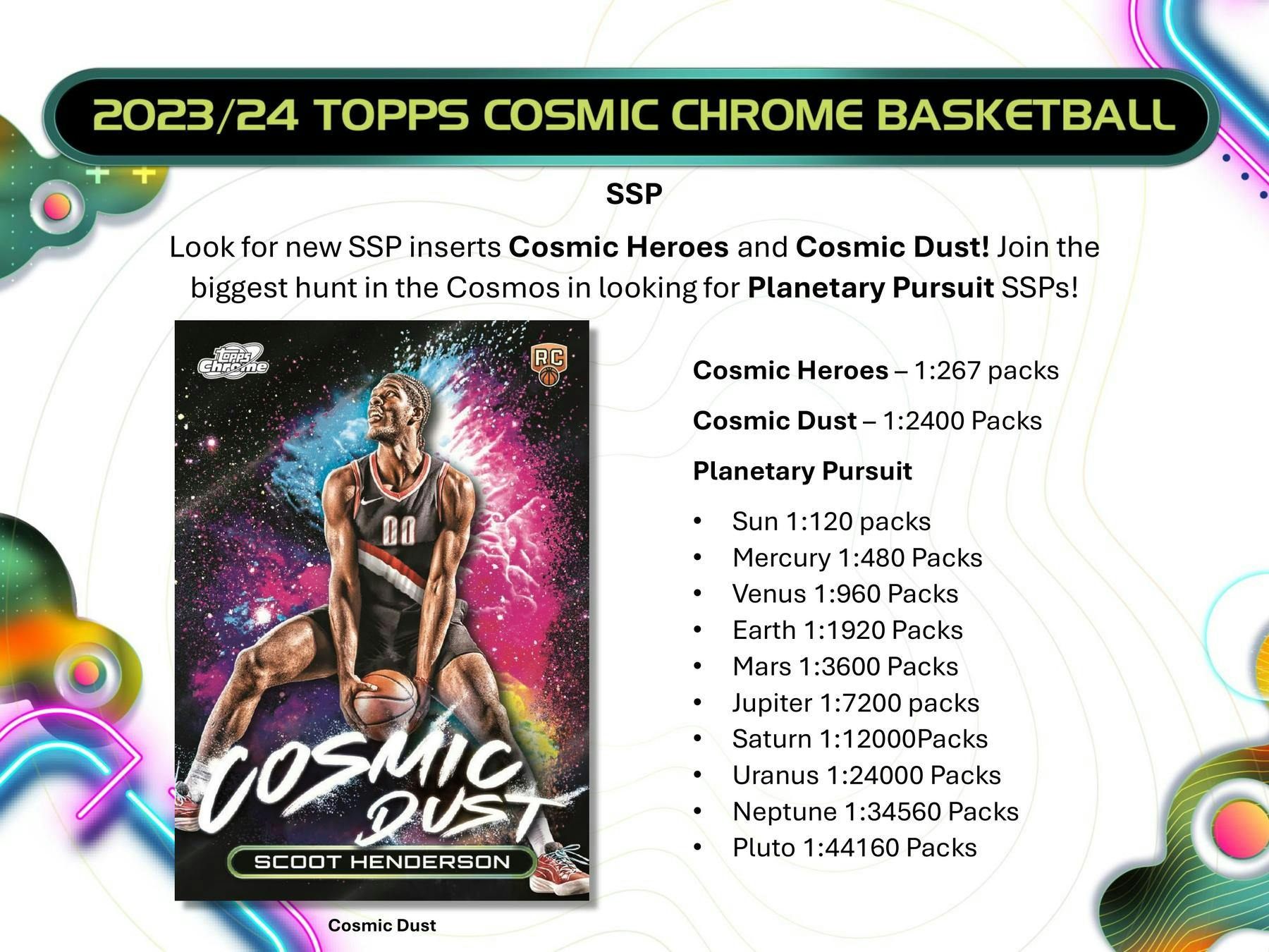 2023 - 24 Topps Cosmic Chrome Basketball Hobby Box 887521127573 at King Card Canada