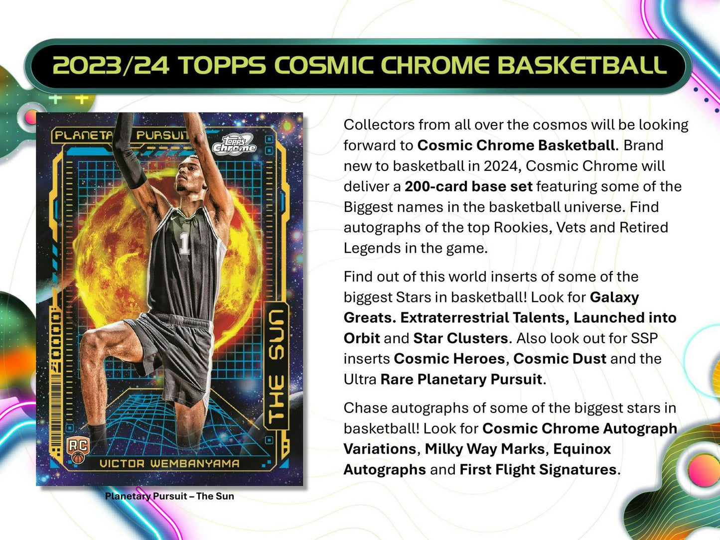 2023 - 24 Topps Cosmic Chrome Basketball Hobby Box 887521127573 at King Card Canada