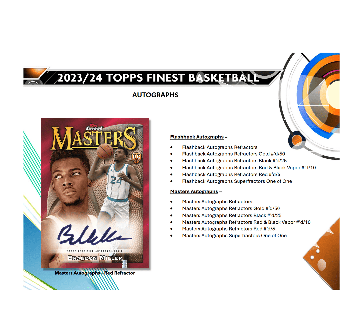 2023 - 24 Topps Finest Basketball Hobby Box 887521130337 at King Card Canada