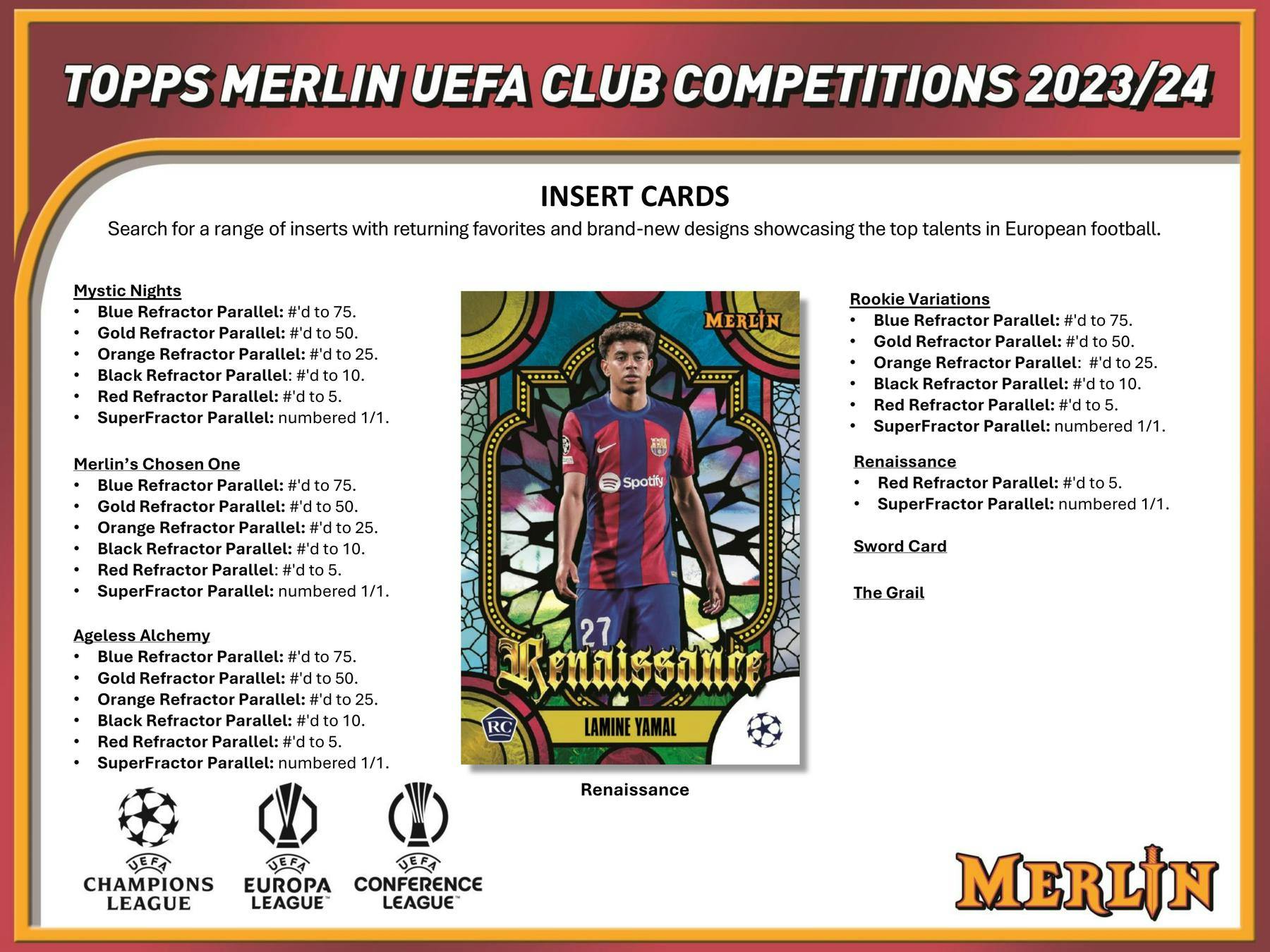 2023 - 24 Topps Merlin UEFA Club Competitions Soccer Hobby Box [PRE - ORDER - 9/20/2024] - King Card Canada