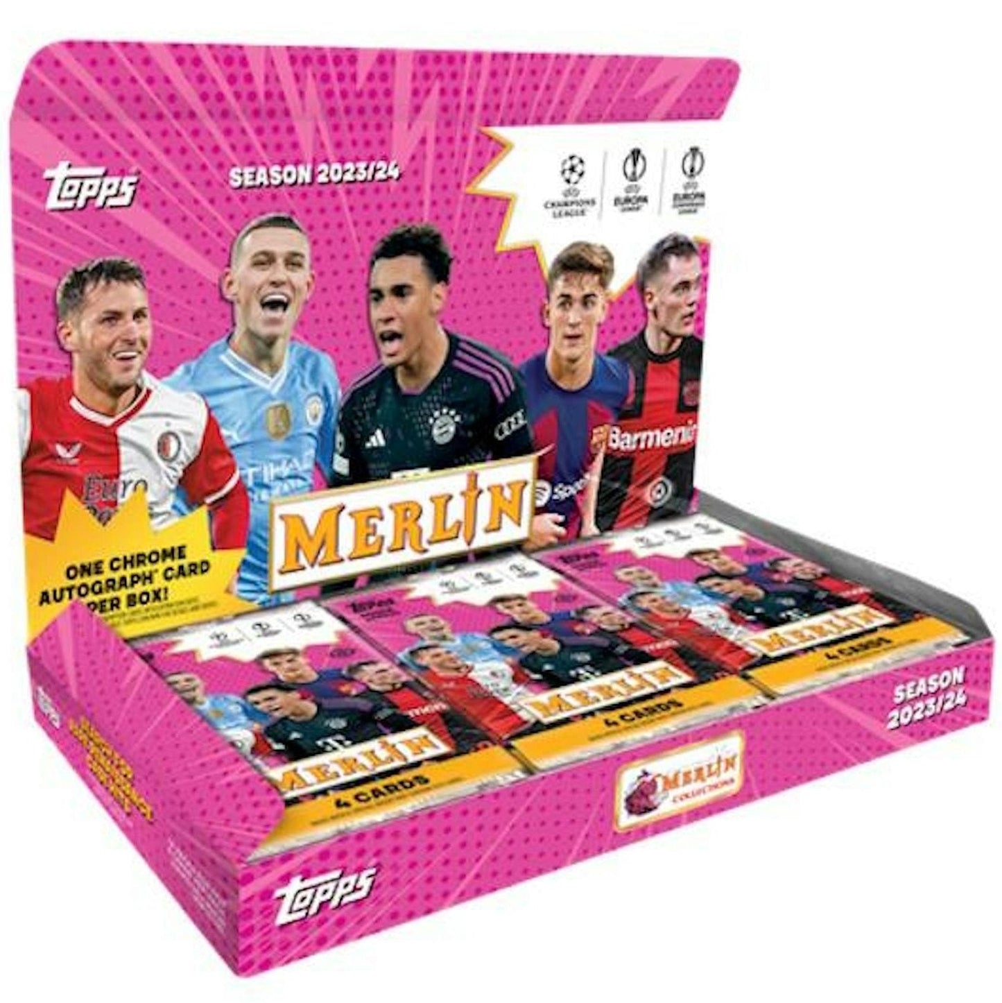 2023 - 24 Topps Merlin UEFA Club Competitions Soccer Hobby Box [PRE - ORDER - 9/20/2024] - King Card Canada