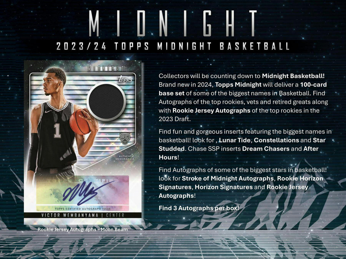 2023 - 24 Topps Midnight Basketball Hobby Box 887521127719 at King Card Canada