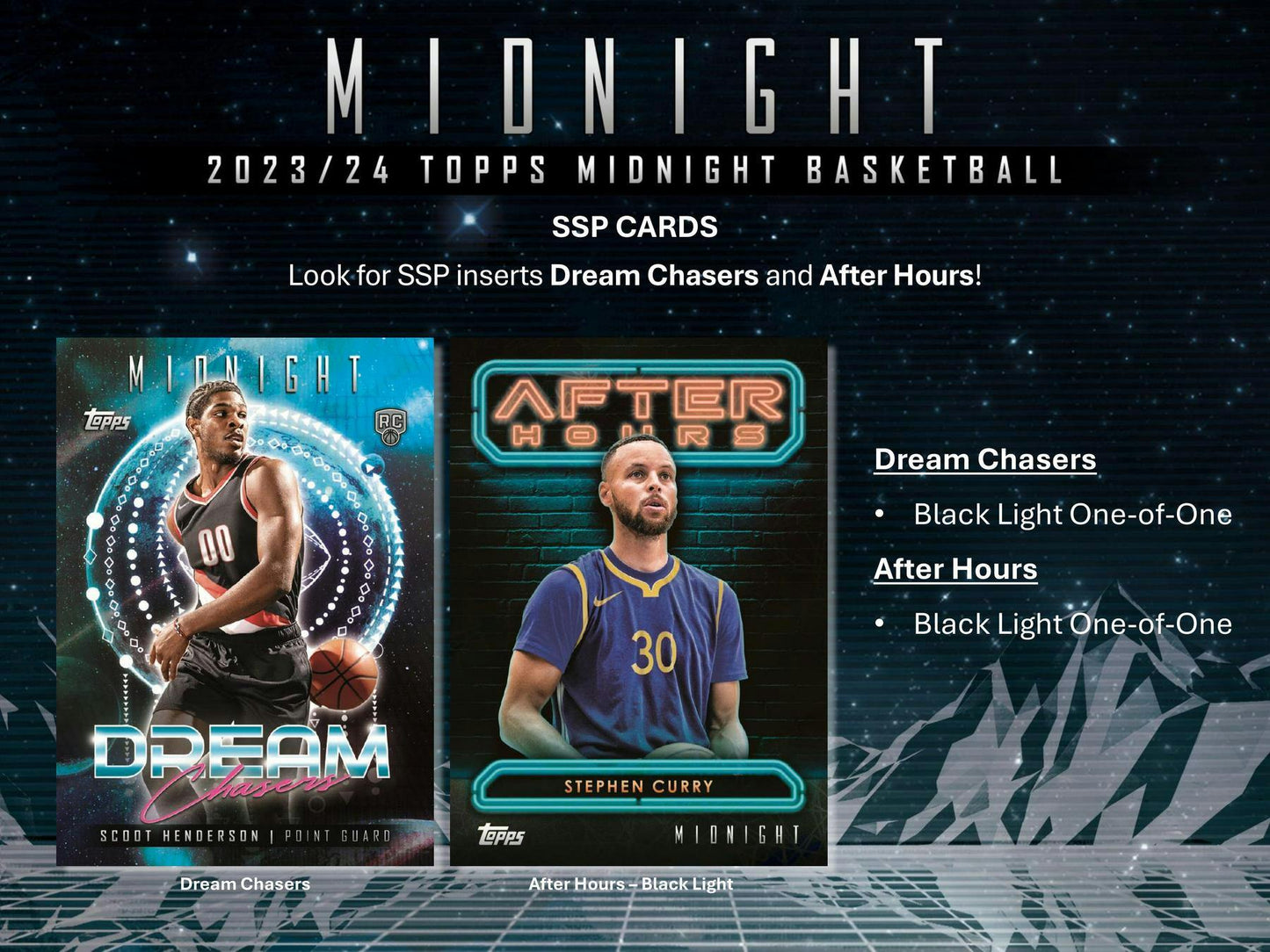 2023 - 24 Topps Midnight Basketball Hobby Box 887521127719 at King Card Canada