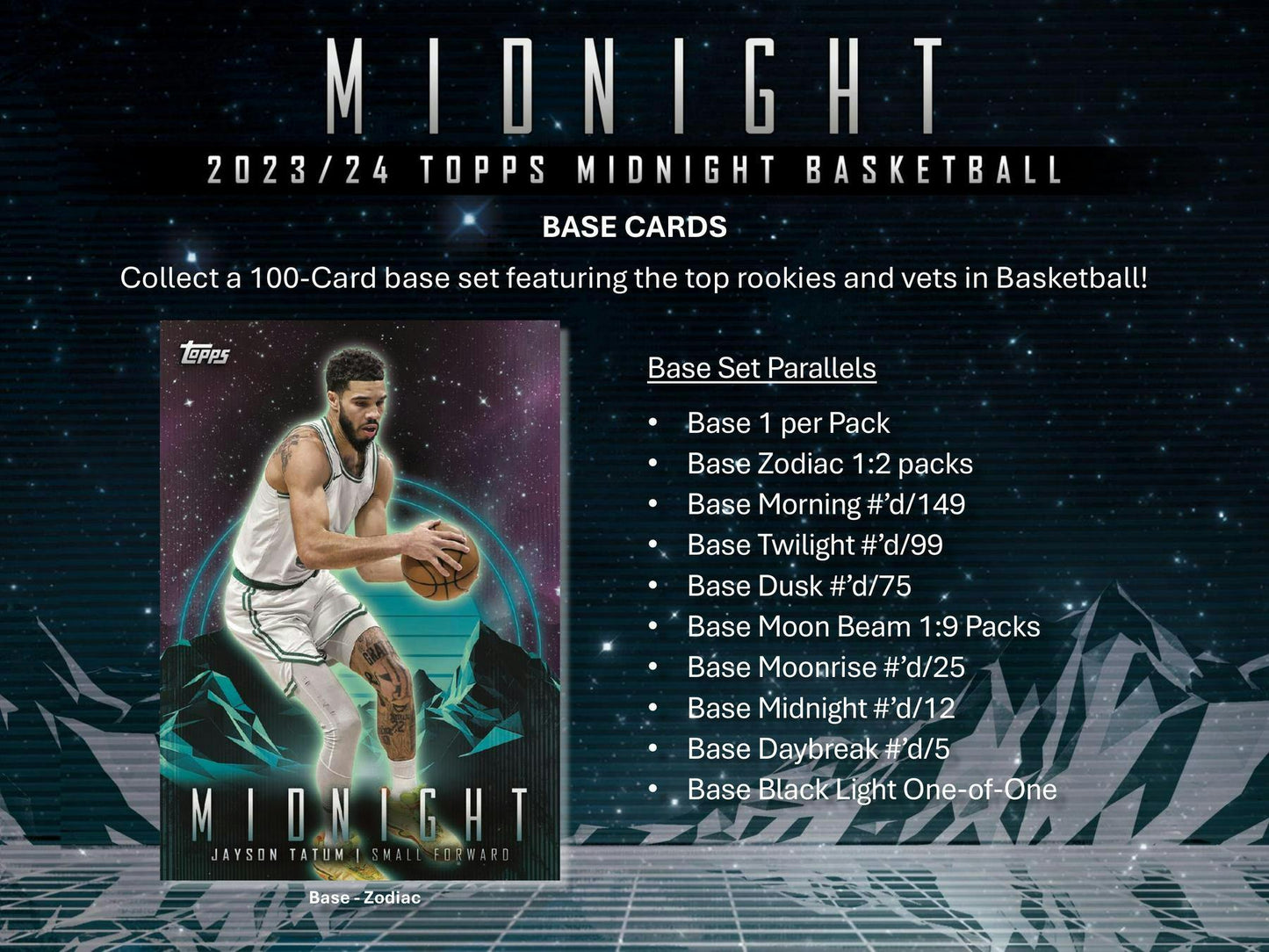 2023 - 24 Topps Midnight Basketball Hobby Box 887521127719 at King Card Canada