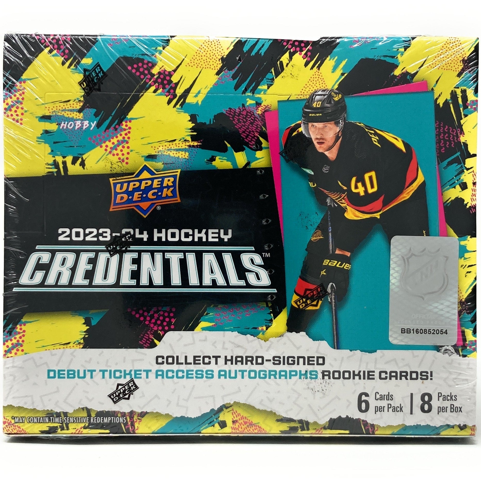 2023 - 24 Upper Deck Credentials Hockey Hobby Box 053334514798 at King Card Canada