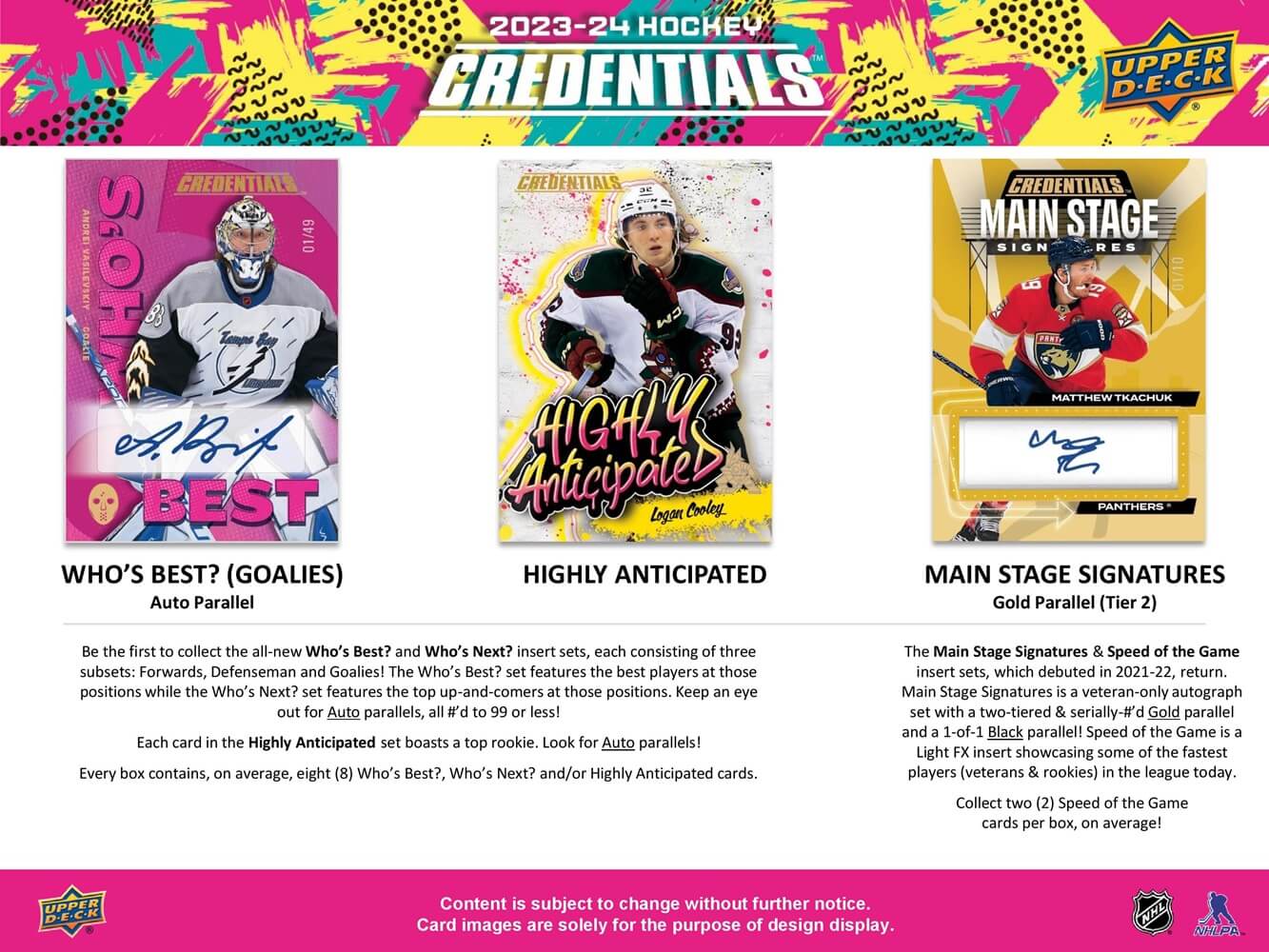 2023 - 24 Upper Deck Credentials Hockey Hobby Box 053334514798 at King Card Canada