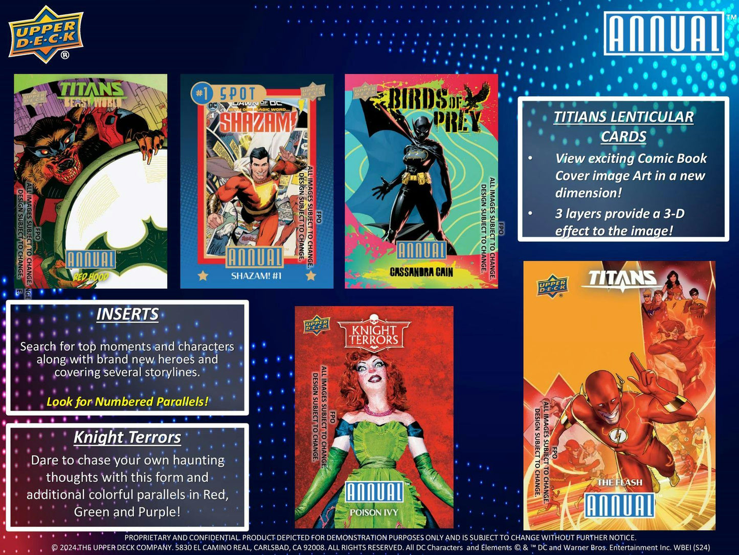 2023 - 24 Upper Deck DC Annual Trading Cards Hobby Box 053334763196 at King Card Canada