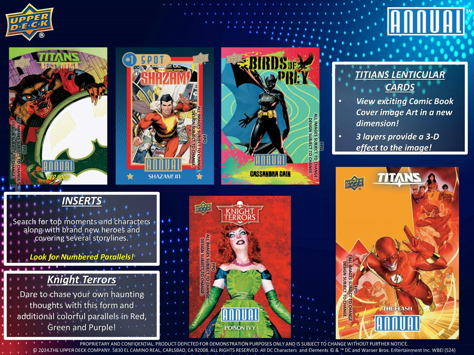 2023 - 24 Upper Deck DC Annual Trading Cards Hobby Box 053334763196 at King Card Canada