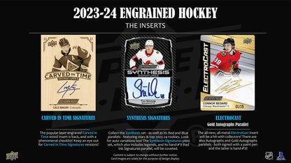 2023 - 24 Upper Deck Engrained Hockey Hobby Box 053334516471 at King Card Canada