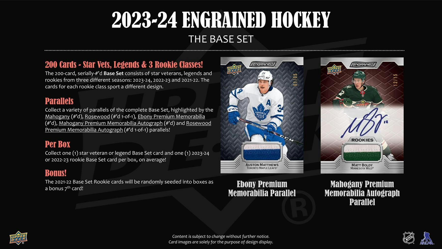 2023 - 24 Upper Deck Engrained Hockey Hobby Box 053334516471 at King Card Canada