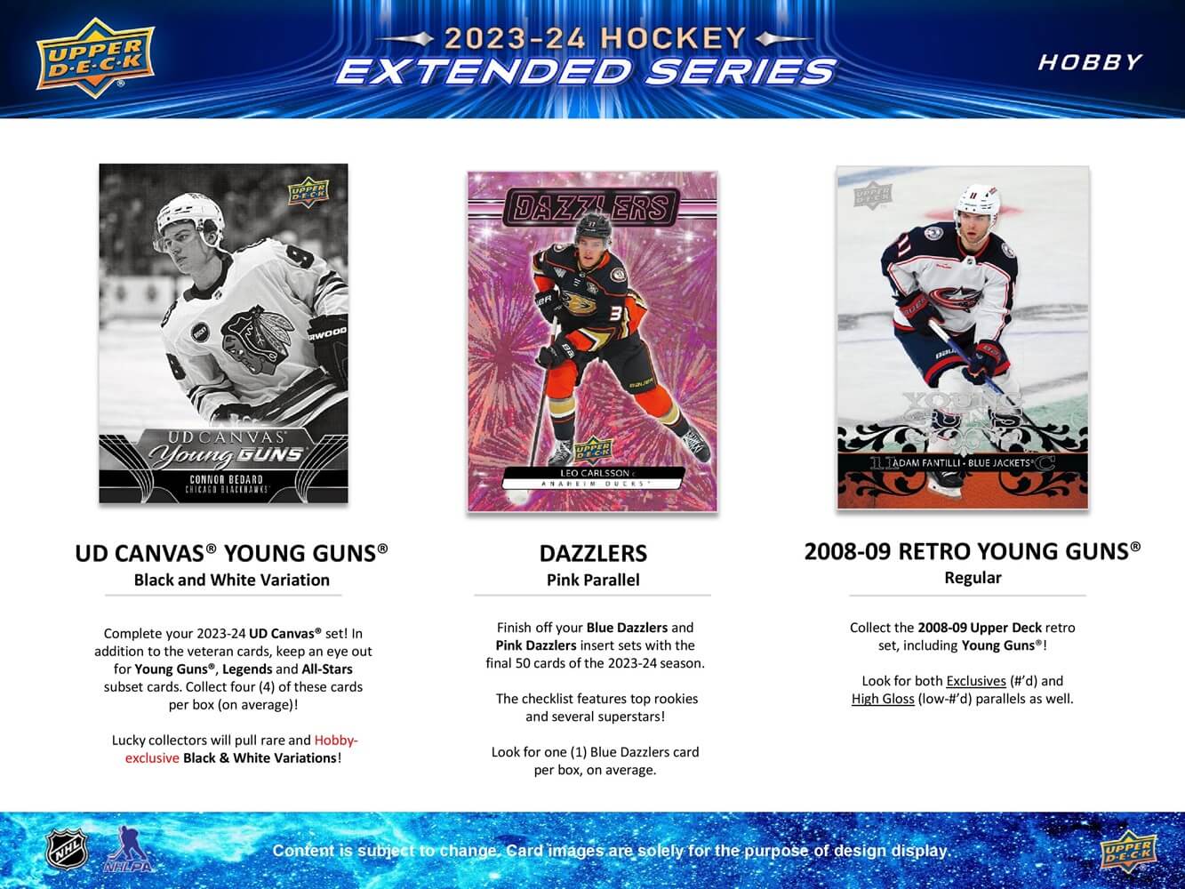 2023 - 24 Upper Deck Extended Series Hockey Hobby Box 053334548519 at King Card Canada