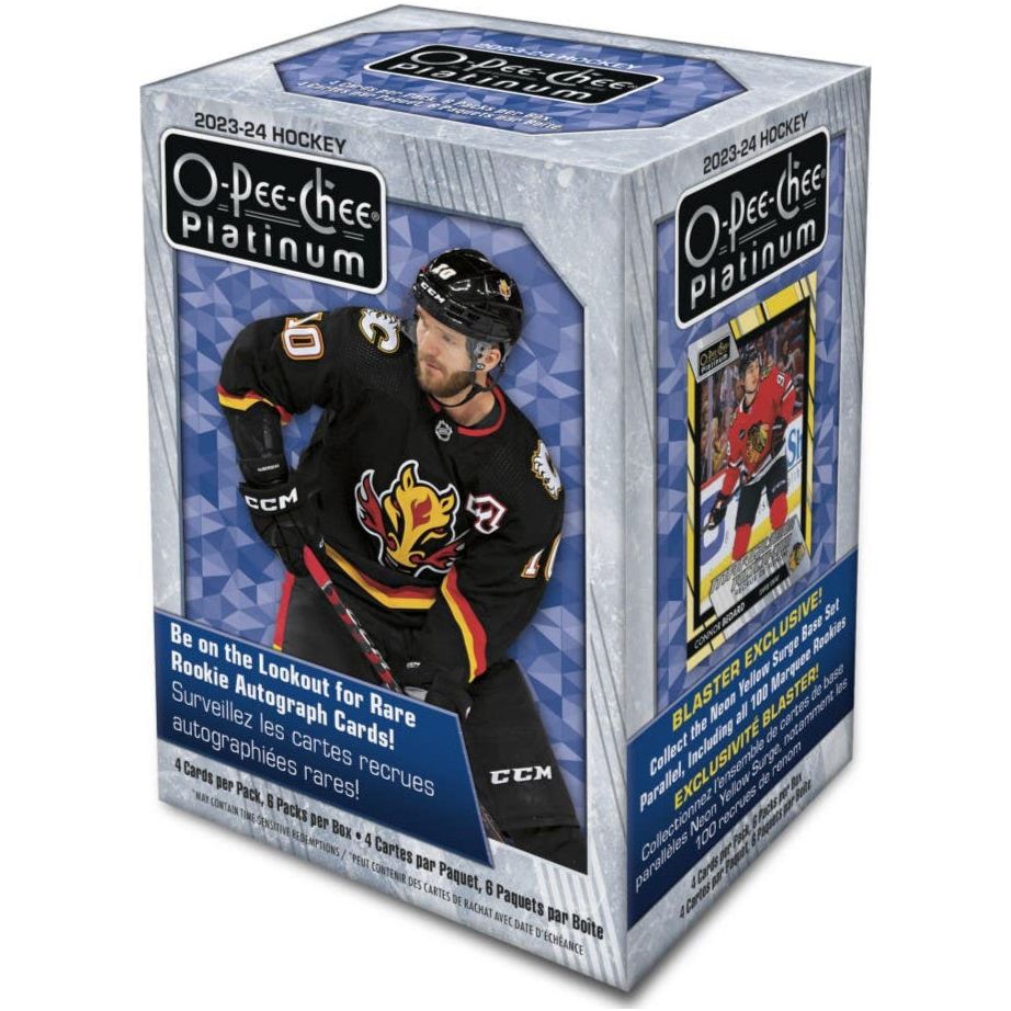 2023 - 24 Upper Deck O - Pee - Chee Platinum Hockey Blaster Box 053334463324 at King Card Canada