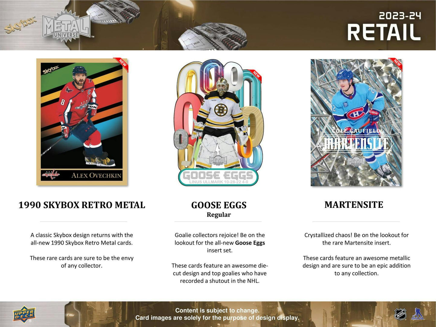 2023 - 24 Upper Deck Skybox Metal Universe Hockey Blaster Box at King Card Canada