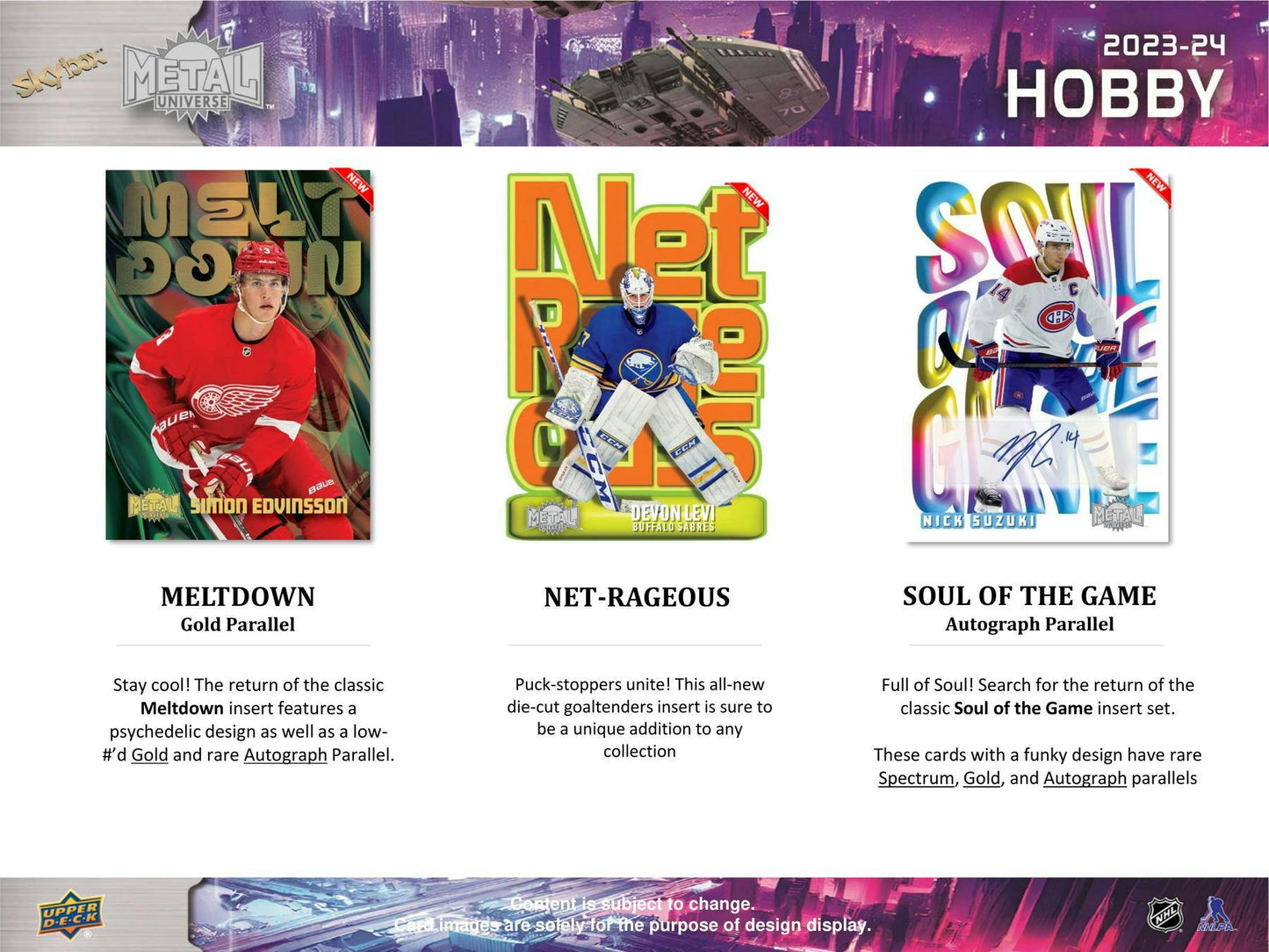 2023 - 24 Upper Deck Skybox Metal Universe Hockey Hobby Box 053334476348 at King Card Canada