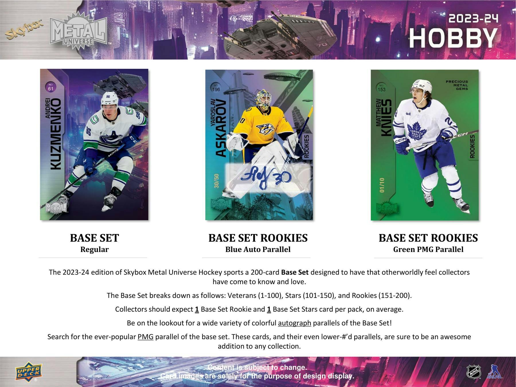2023 - 24 Upper Deck Skybox Metal Universe Hockey Hobby Box 053334476348 at King Card Canada