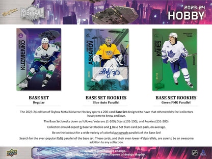 2023 - 24 Upper Deck Skybox Metal Universe Hockey Hobby Box 053334476348 at King Card Canada