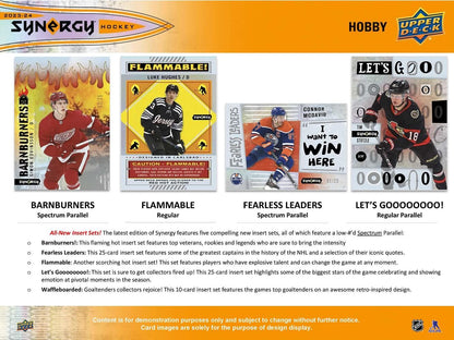 2023 - 24 Upper Deck Synergy Hockey Hobby Box 053334157520 at King Card Canada