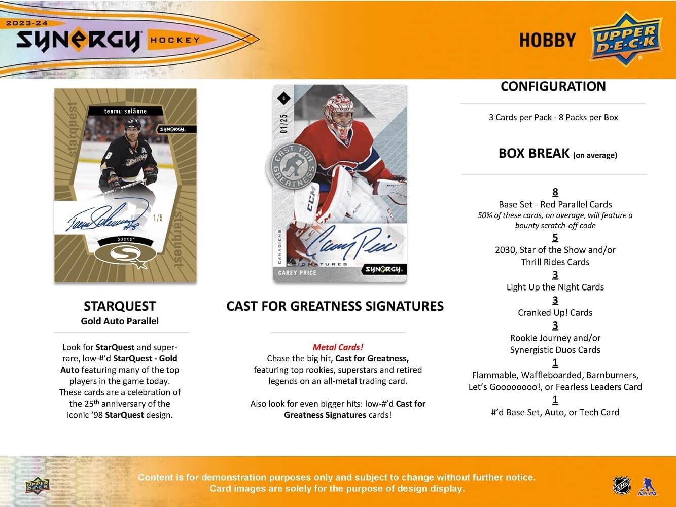2023 - 24 Upper Deck Synergy Hockey Hobby Box 053334157520 at King Card Canada