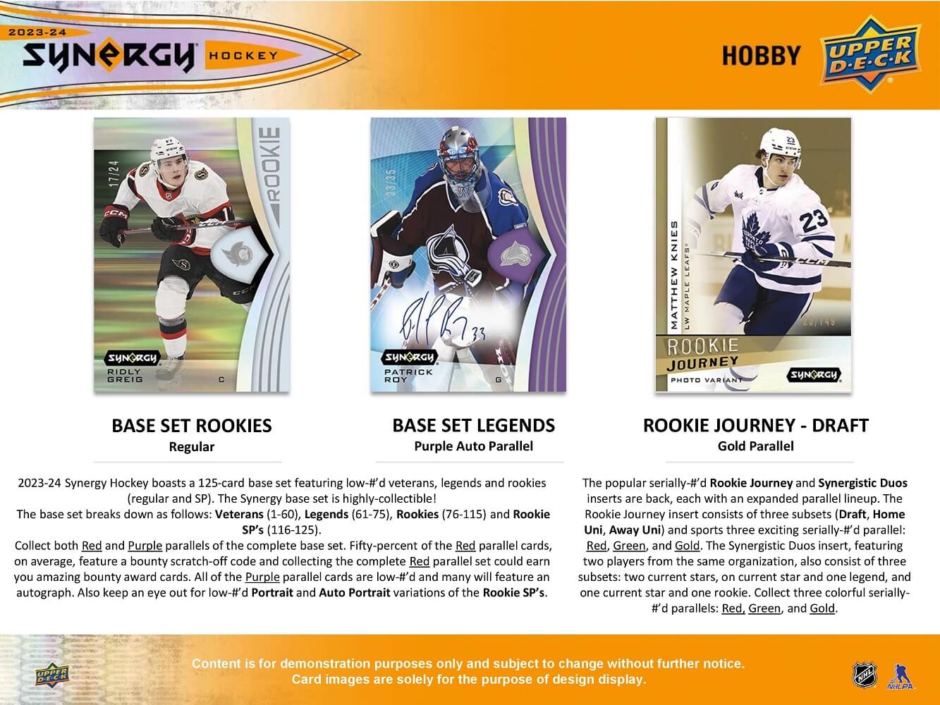 2023 - 24 Upper Deck Synergy Hockey Hobby Box 053334157520 at King Card Canada