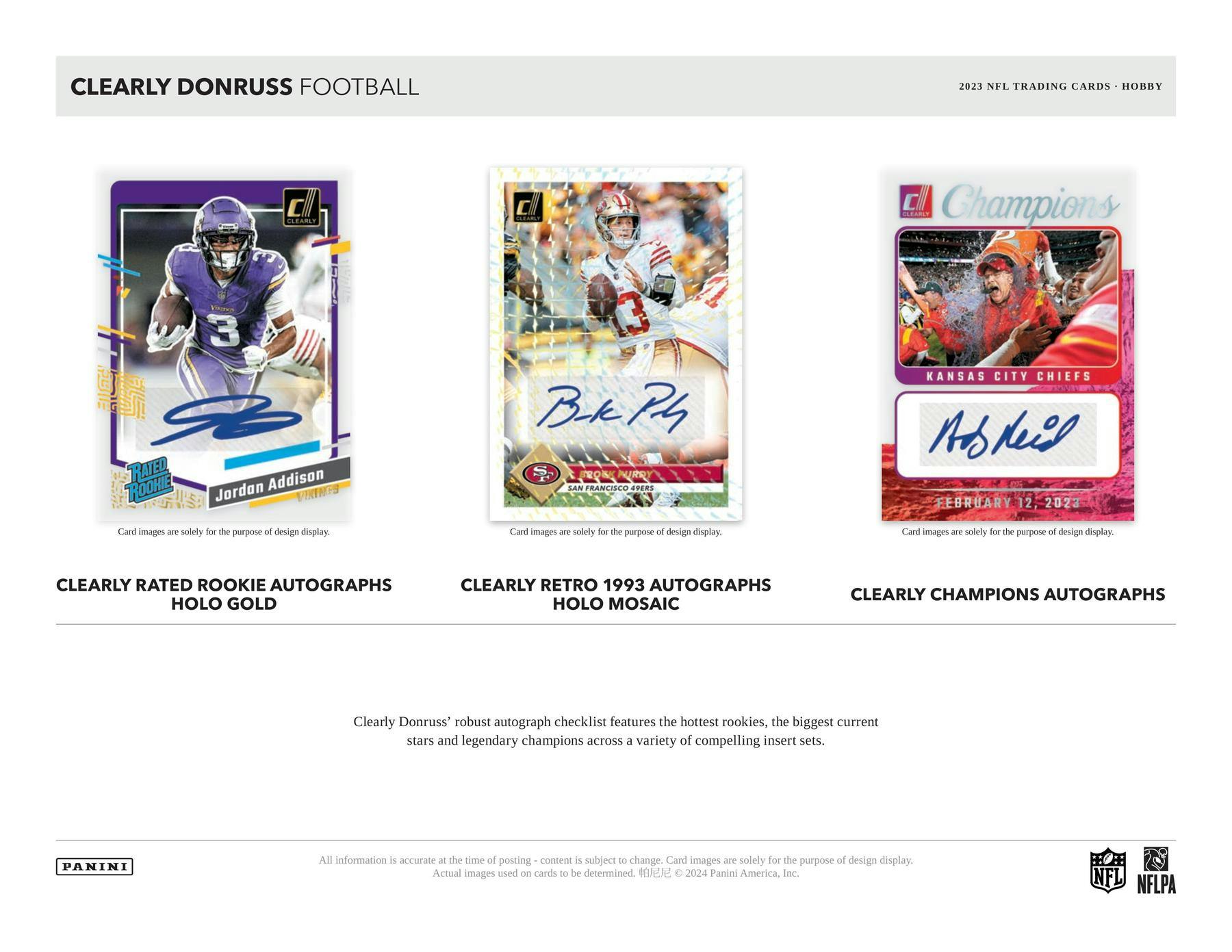 2023 Panini Clearly Donruss Football Hobby Box 746134154300 - King Card Canada
