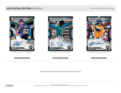 2023 Panini Elite Extra Edition Baseball Hobby Box 746134153815 - King Card Canada