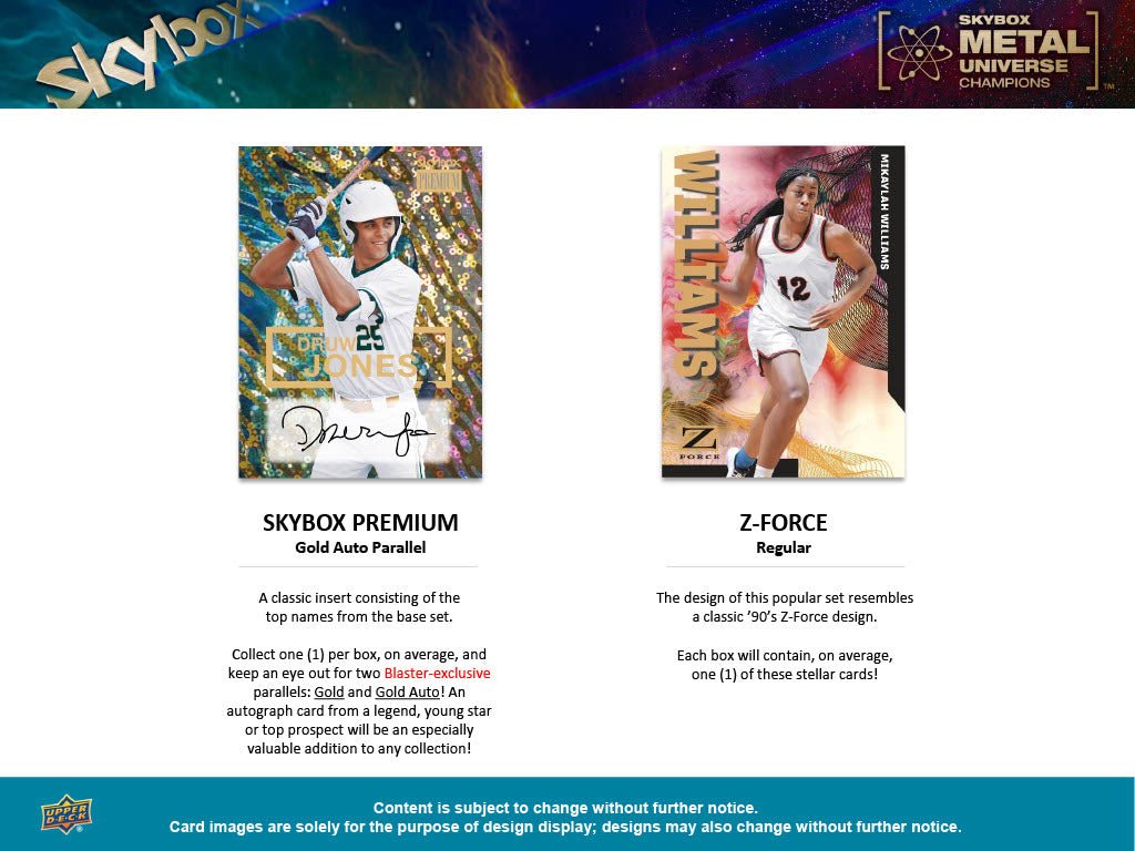 2023 Upper Deck Skybox Metal Universe Champions Multi - Sport Blaster Box at King Card Canada