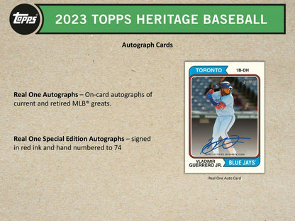 2023 Topps Heritage Baseball Blaster Value Box at King Card Canada