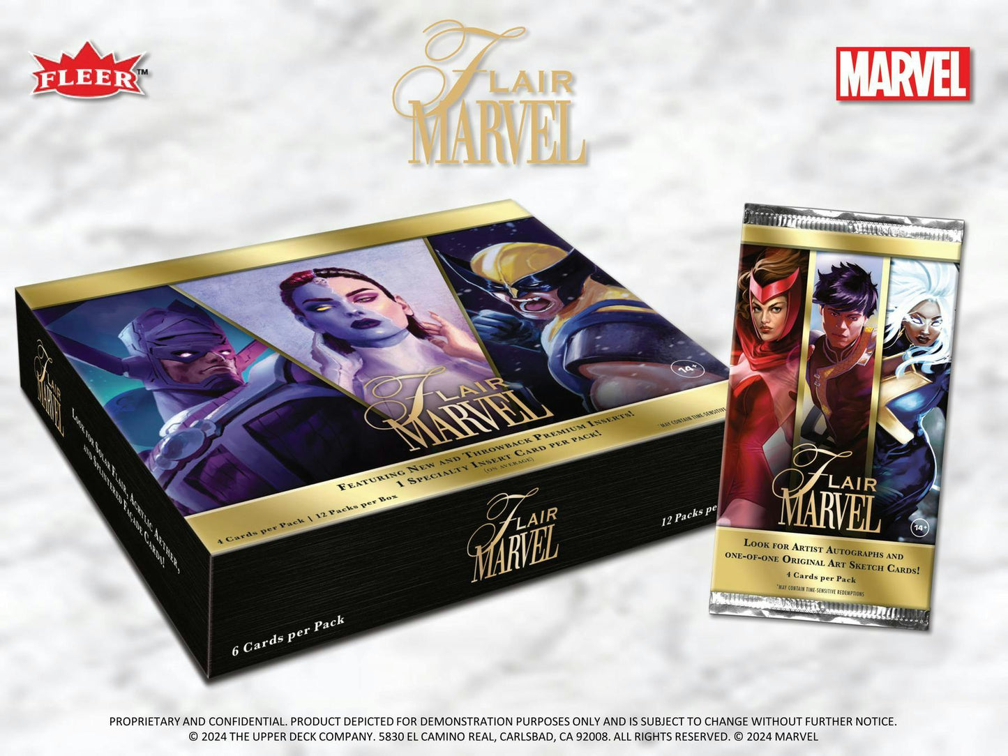 2023 Upper Deck Flair Marvel Trading Cards Hobby Box 053334987240 at King Card Canada
