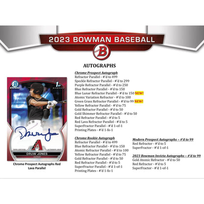 2023 Topps Bowman Baseball Hobby Box at King Card Canada