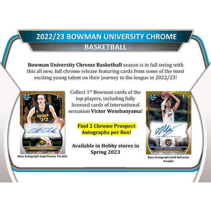 2022-23 Topps Bowman University Basketball Hobby Box - King Card Canada