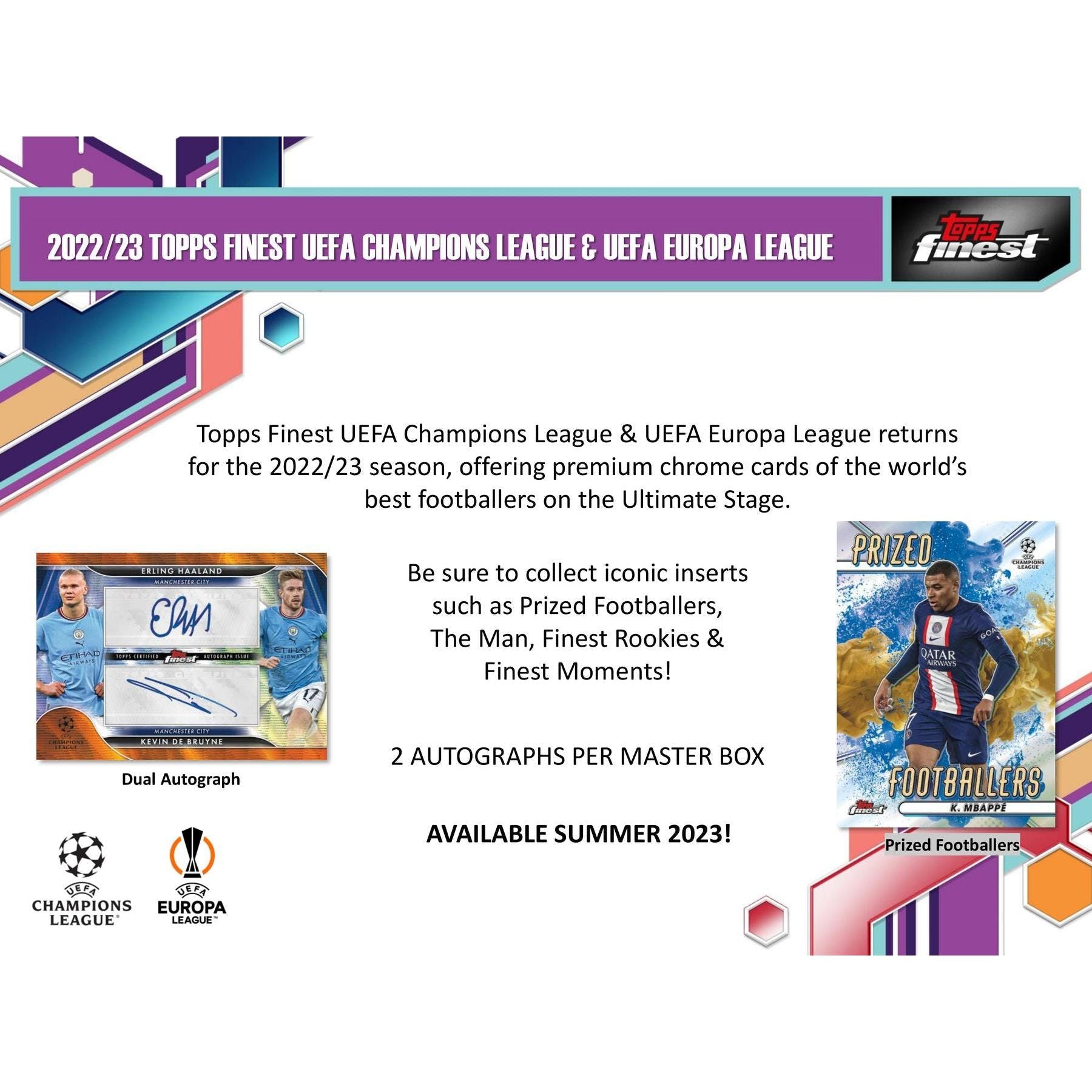 2022-23 Topps Finest UEFA Club Competitions Soccer Master Hobby Box - King Card Canada